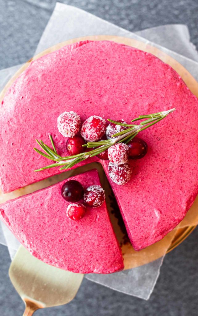 Mini Cranberry Cheesecake - fall dessert idea