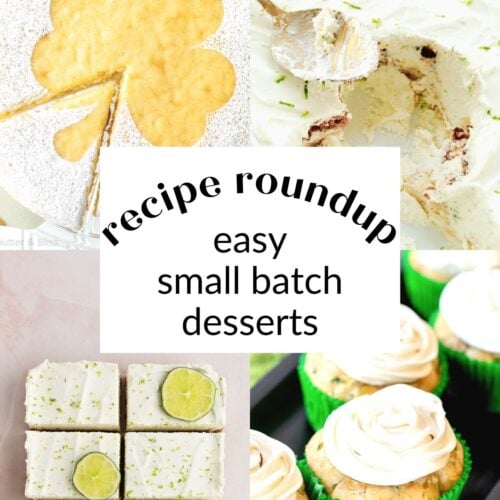 Collage of St. Patrick's Day desserts