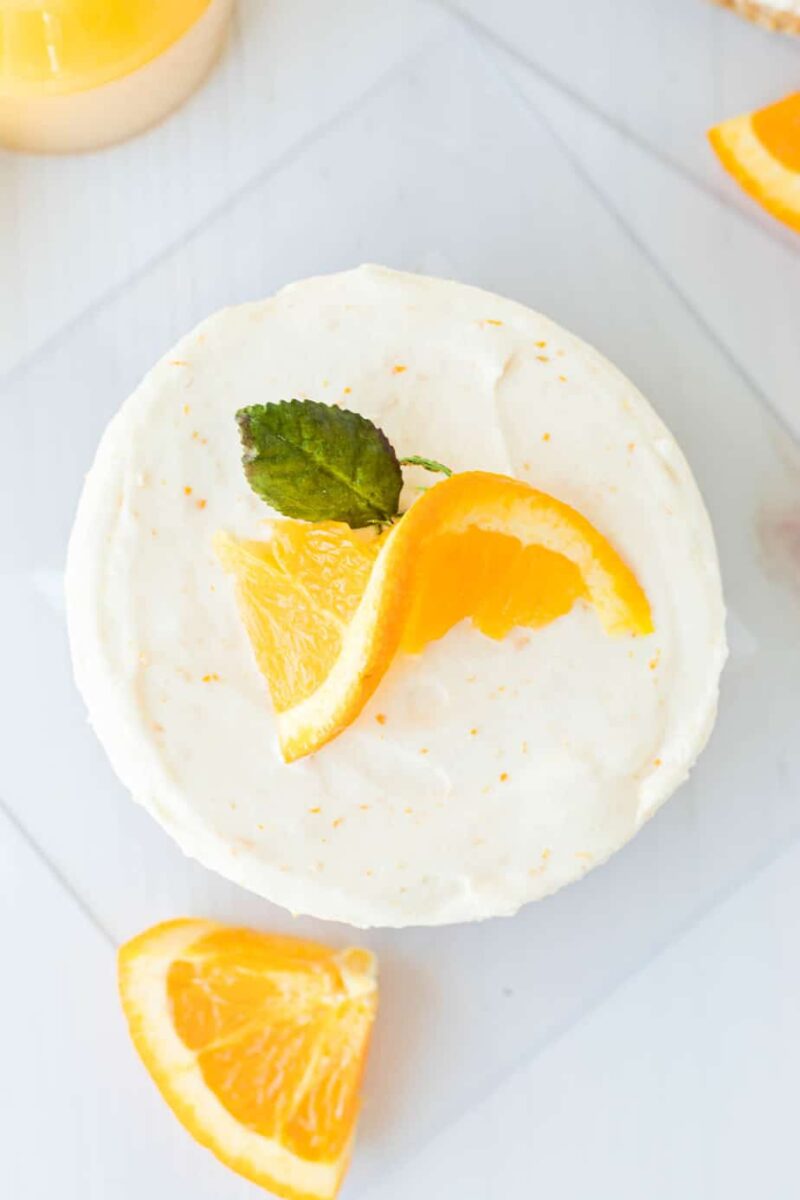 Orange Cheesecake for Two