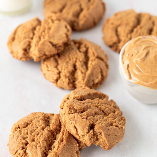 Close up of peanut butter cookies