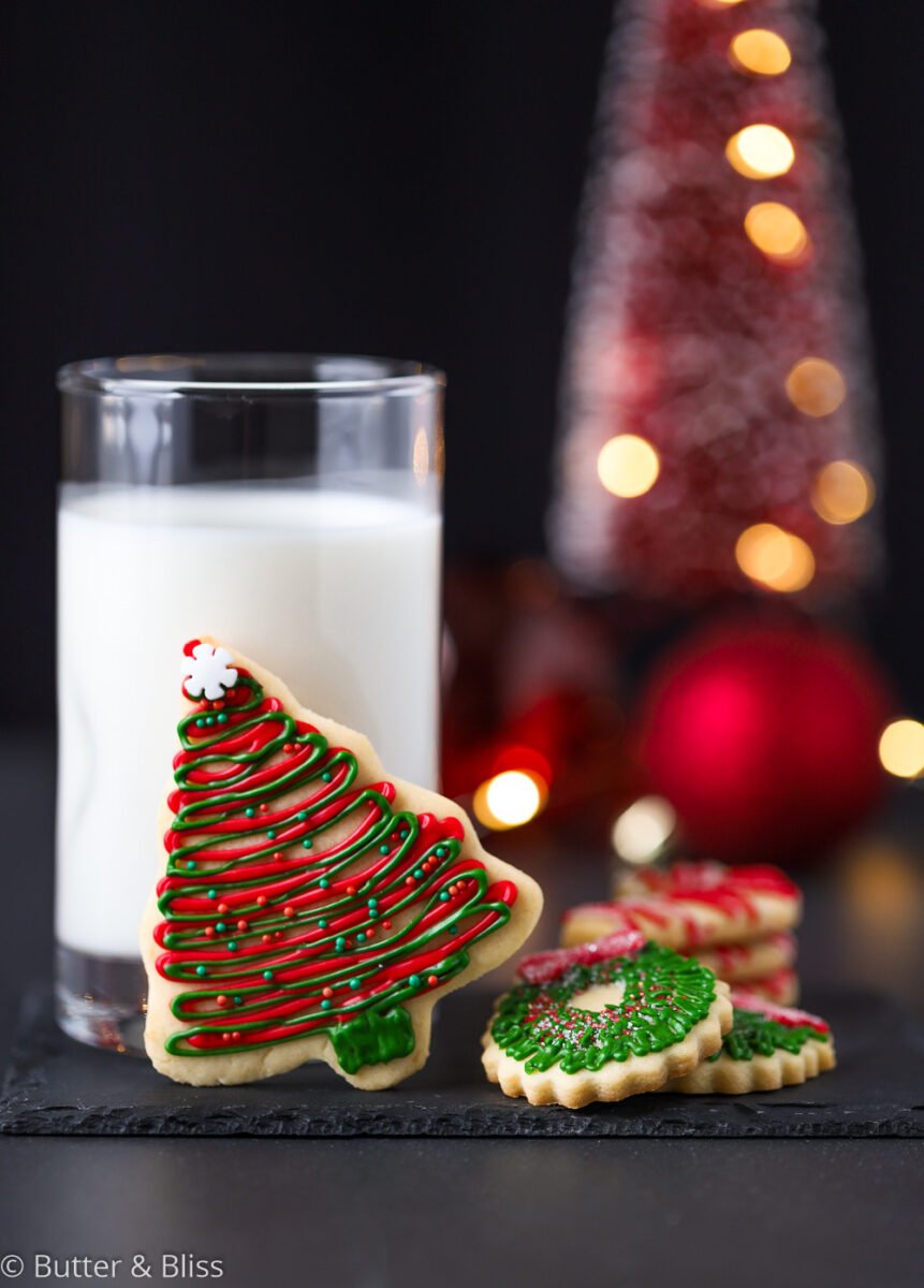 Festive cookies for Santa