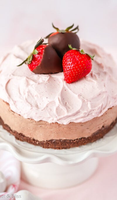 Mini No-Bake Chocolate Mousse Cheesecake