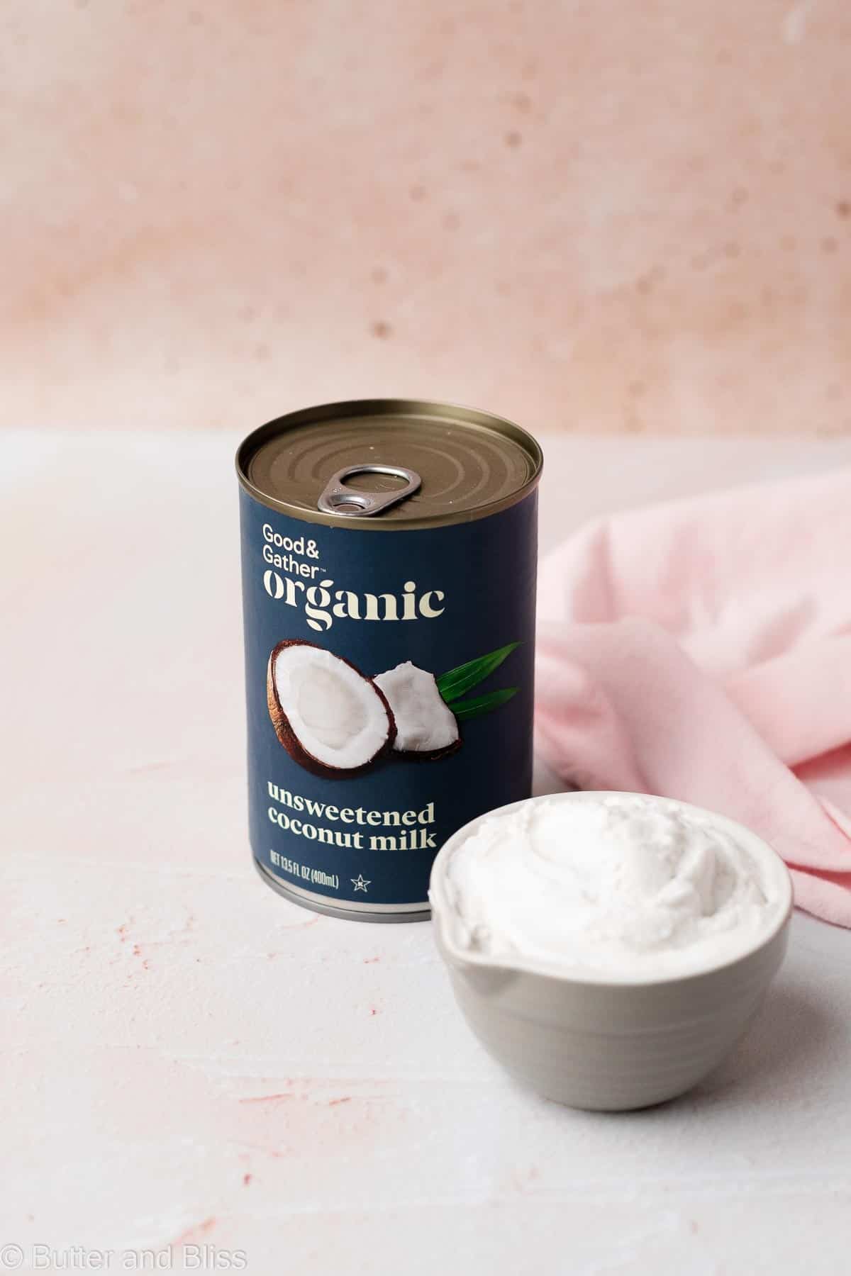 A can of coconut milk I recommend for dairy free baking