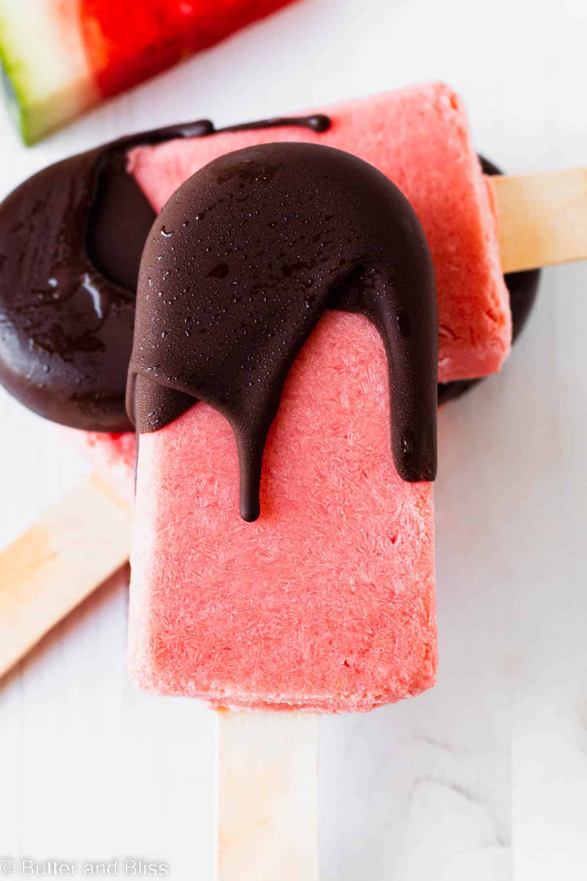 Fruity summer popsicle stack.