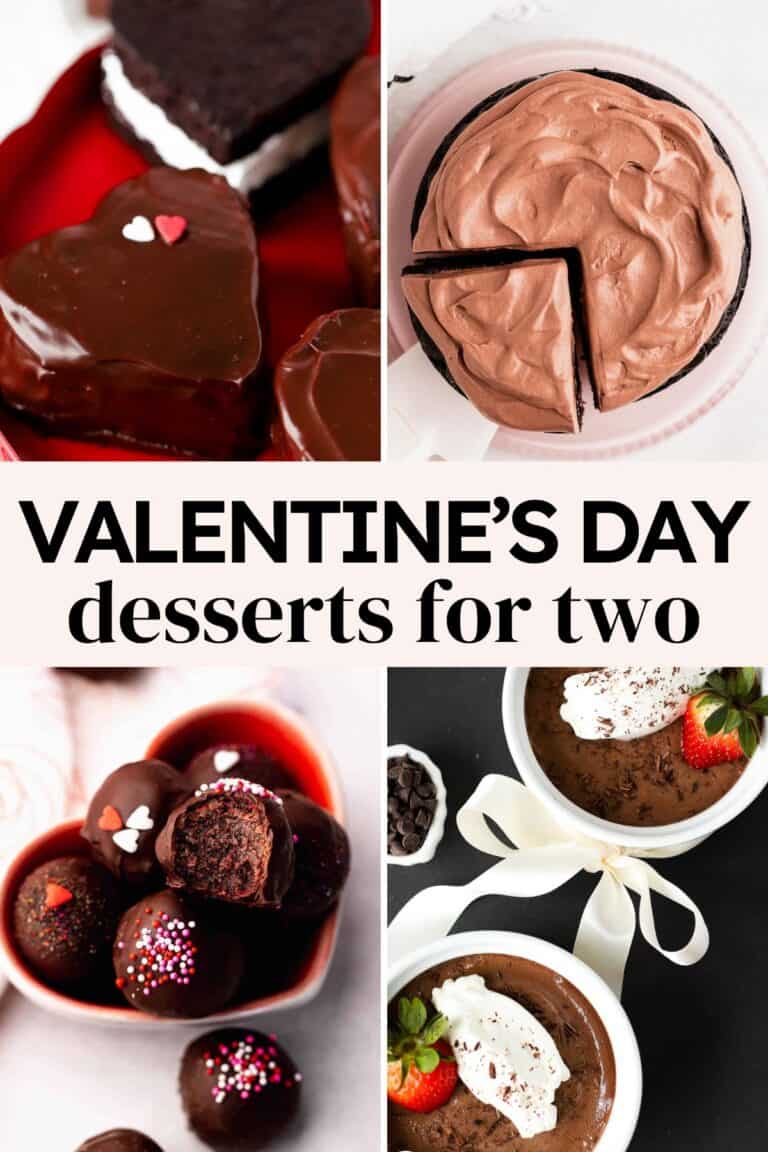 Small batch desserts perfect for Valentine's Day, just for two.
